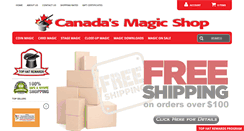 Desktop Screenshot of canadamagicshop.com